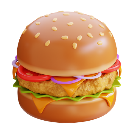 Hambúrguer  3D Icon