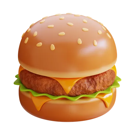 Hamburger  3D Icon