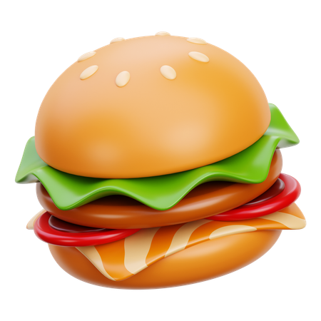 Hambúrguer  3D Icon