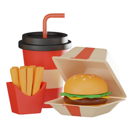 Comida pronta para levar  3D Icon