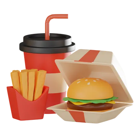 Comida pronta para levar  3D Icon