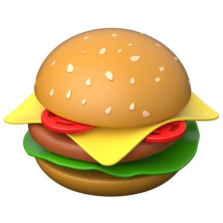 Hambúrguer  3D Icon