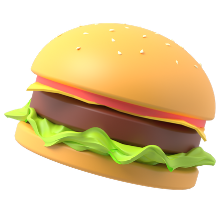 Hambúrguer  3D Icon