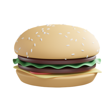 Hambúrguer  3D Icon