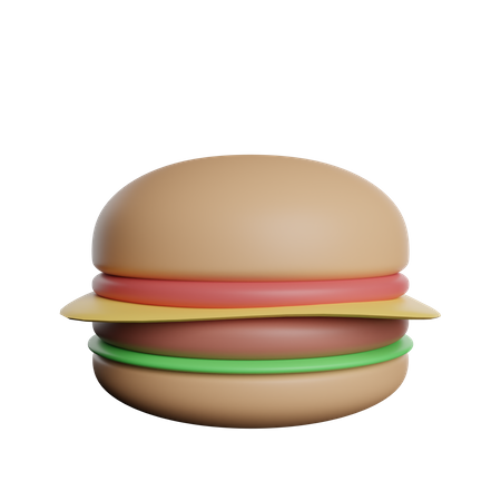 Hambúrguer  3D Illustration