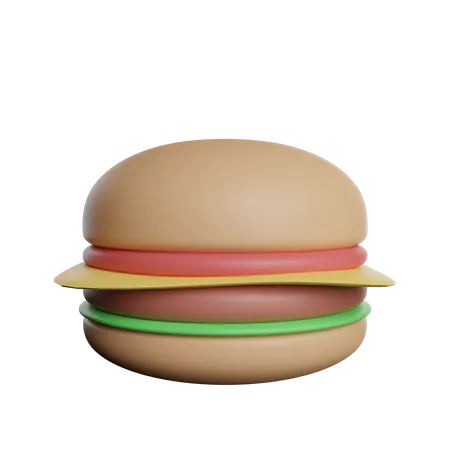 Hambúrguer  3D Illustration