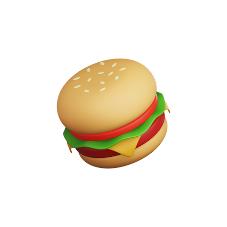 Hambúrguer  3D Icon