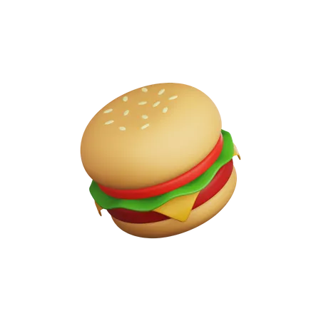 Hambúrguer  3D Icon