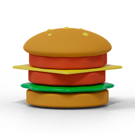 Hambúrguer  3D Icon