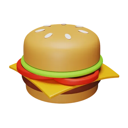 Hambúrguer  3D Icon