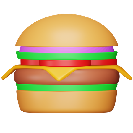 Hambúrguer  3D Icon