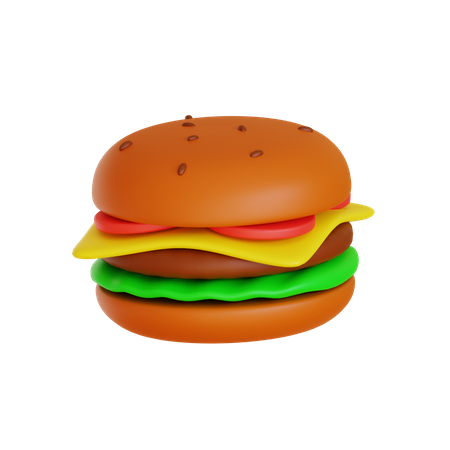 Hambúrguer  3D Icon