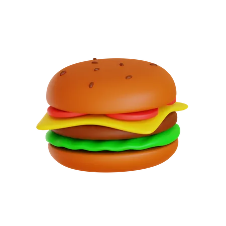 Hambúrguer  3D Icon