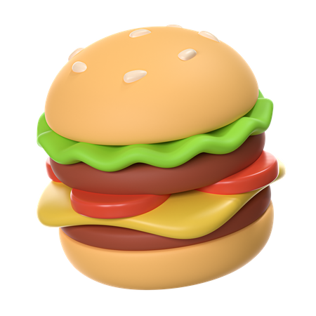 Hamburger  3D Icon