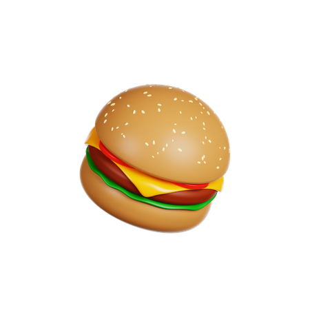 Hambúrguer  3D Icon