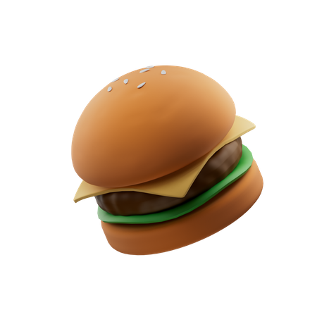 Hambúrguer  3D Icon