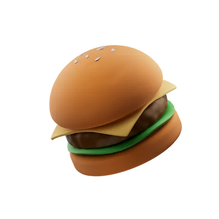 Hambúrguer  3D Icon