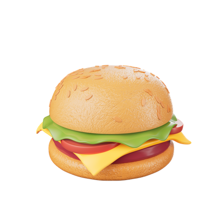 Hambúrguer  3D Icon