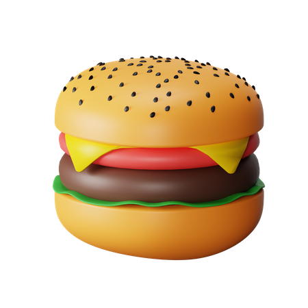 Hambúrguer  3D Icon