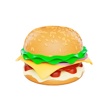 Hambúrguer  3D Icon