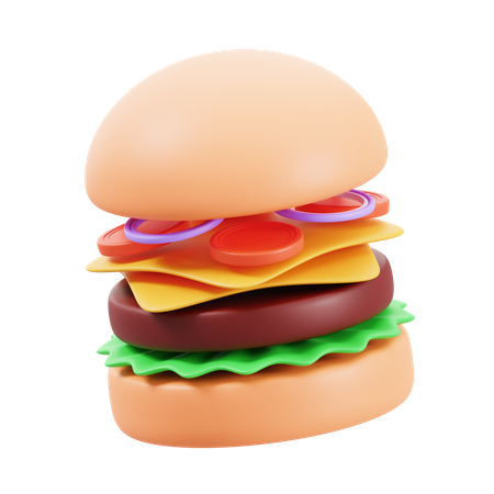 Hambúrguer  3D Icon