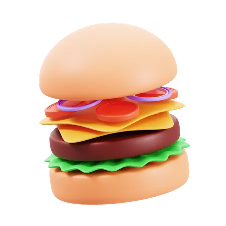 Hambúrguer  3D Icon