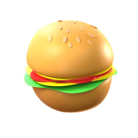 Hambúrguer  3D Icon