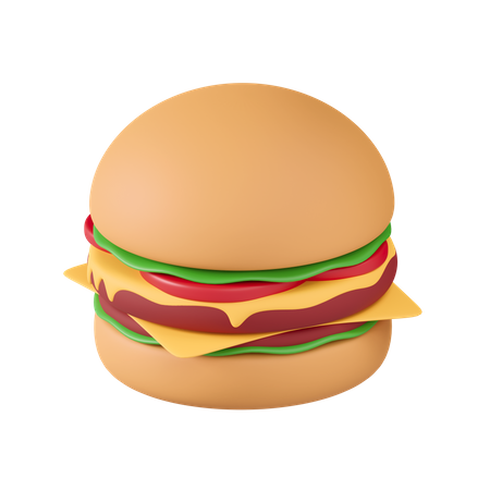 Hamburger  3D Icon