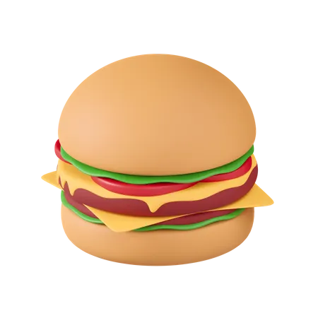 Hamburger  3D Icon