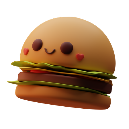 Emoji de hambúrguer  3D Icon