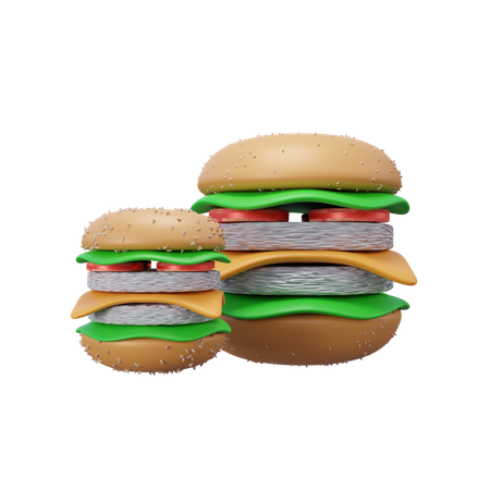 Hamburguesa  3D Icon