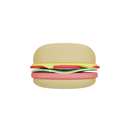 Hamburguesa  3D Icon