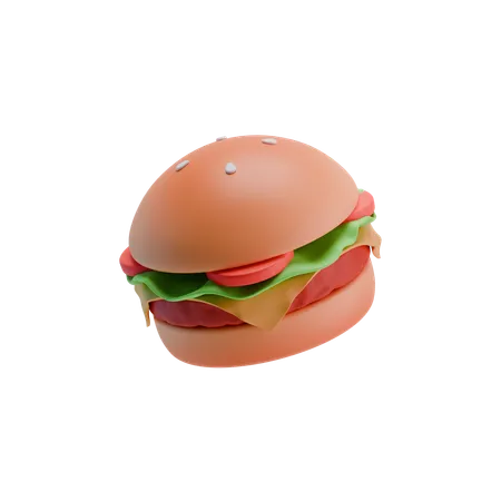 Hamburguesa  3D Icon