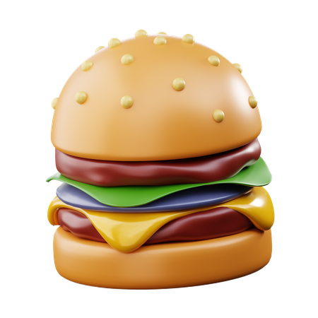 Hamburguesa  3D Icon