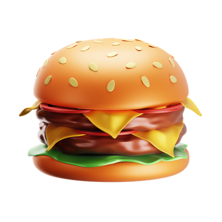 Hamburguesa  3D Icon