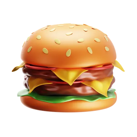 Hamburguesa  3D Icon