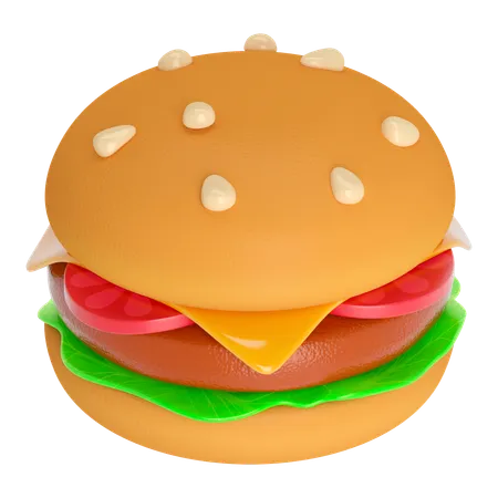 Hamburguesa  3D Icon