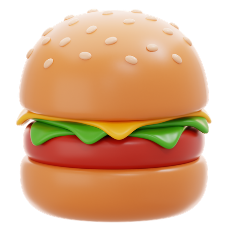 Hamburguesa  3D Icon