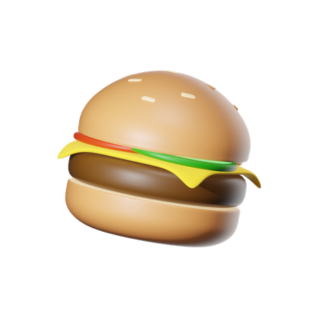 Hamburguesa  3D Icon