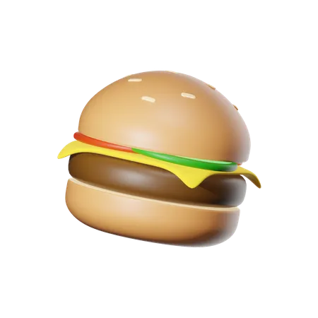 Hamburguesa  3D Icon