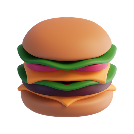 Hamburguesa  3D Icon