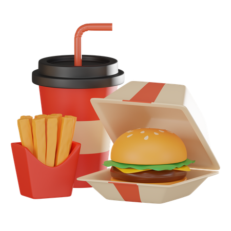 Comida para llevar lista para comer  3D Icon