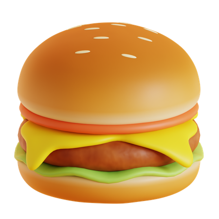 Hamburguesa  3D Icon