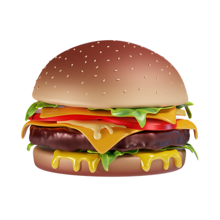 Hamburguesa  3D Icon
