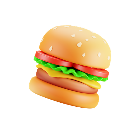 Hamburguesa  3D Icon