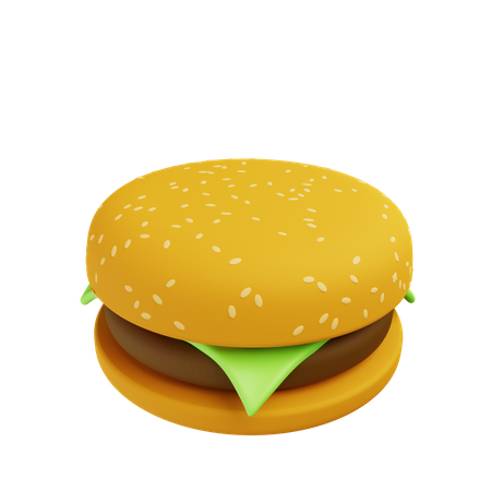 Hamburguesa  3D Illustration