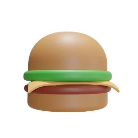 Hamburguesa  3D Illustration