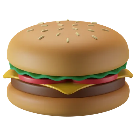 Hamburguesa  3D Illustration