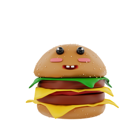 Hamburguesa  3D Illustration