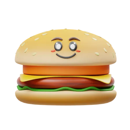 Hamburguesa  3D Illustration